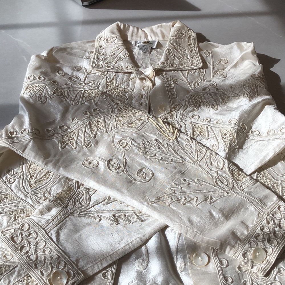 100% Silk - Lightweight Jacket - image 4